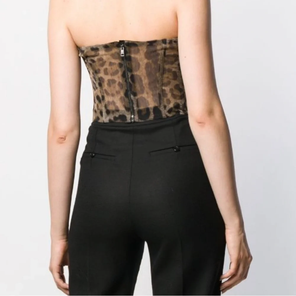 Dolce & Gabbana Leopard Print Bustier - Picture 3 of 4